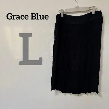 Grace Blue [ L ] 블랙 타이트 스커트 블랙 스커트 무릎 기장