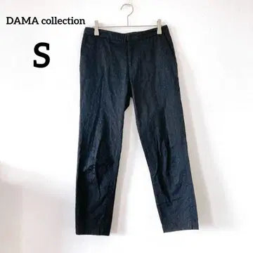 더마 컬렉션 테이퍼드 팬츠 S 블랙 슬랙스 앵클 기장 190