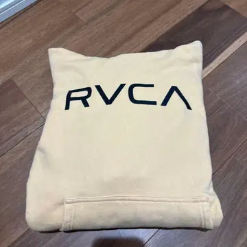 RVCA 연한 오렌지 후드 부착 후드티 XS