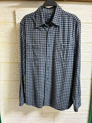 J.CREW 플란넬 체크 무늬 셔츠 M