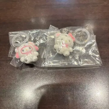 산리오 메지루시 액세서리 후와후와 스노우 키티 마이멜로디