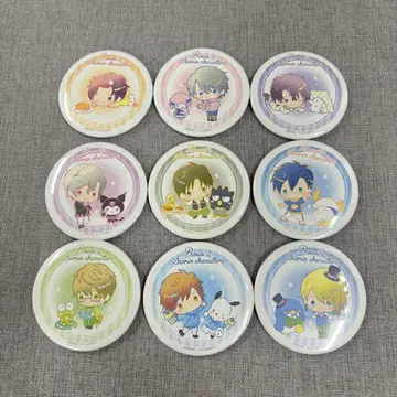 새상품 츠키프로 산리오 캔뱃지 전9종 세트