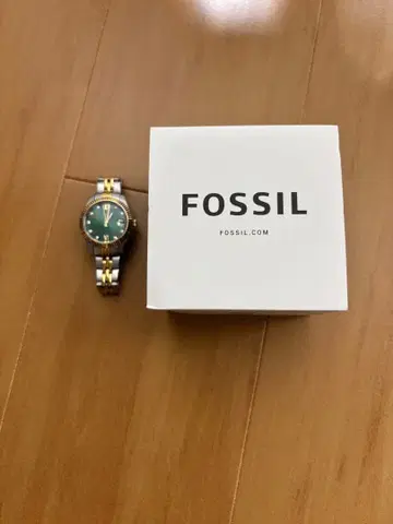FOSSIL 그린 아날로그 손목시계
