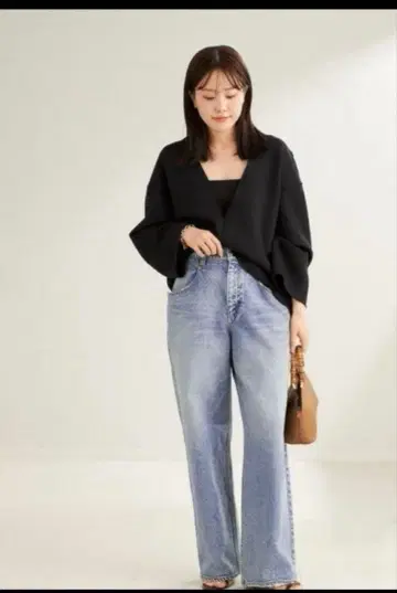 Plage RIAM WIDE 데님 블루