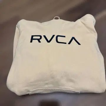 RVCA 옅은 오렌지 후드 부착 후드티 M