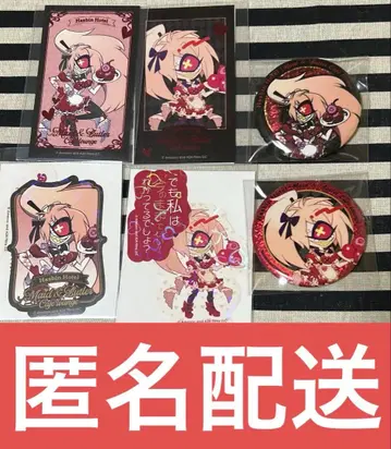 해즈빈 호텔 체리 폭탄 금박 카드 스티커 캔뱃지 등신 SD