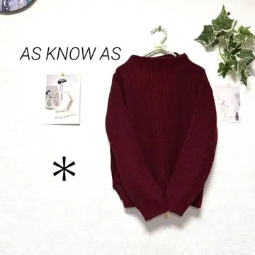 8372-2 아즈노우아즈 AS KNOW AS 디자인 니트 스웨터