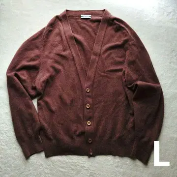 PARIS 캐시미어 100% V넥 가디건 L