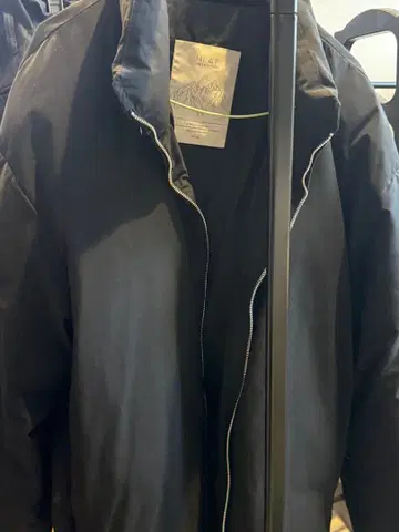 WYM 블랙 가죽 자켓 다운