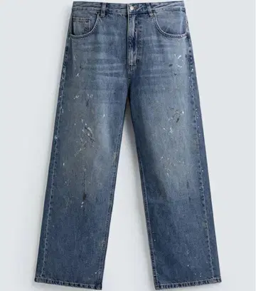 ZARA 배기 핏 데님 팬츠 스플래쉬
