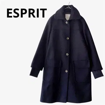 에스프리 울 코트 S 사이즈 깔끔한 캐주얼 오피스 새상품급