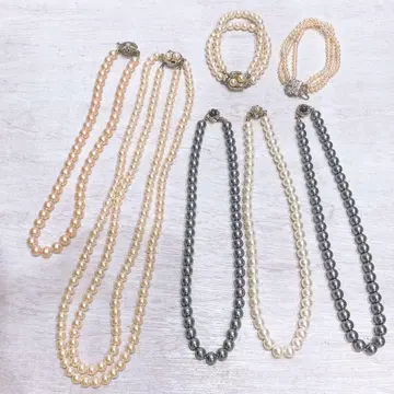 펄 목걸이 팔찌 묶음 판매