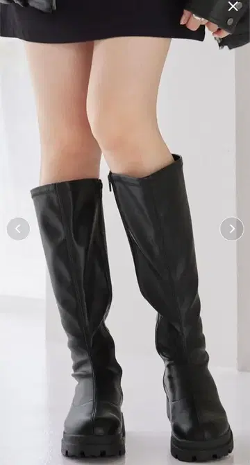 새상품 MONO-MART 스트레치 볼륨 래킹 롱 부츠 M 사이즈