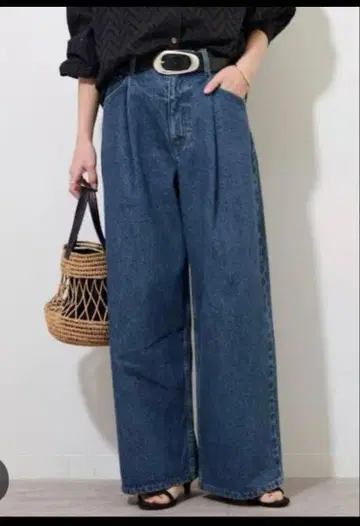 저널 스탠다드 리룸 턱 데님 와이드 레그