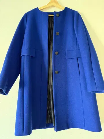 MACPHEE 노카라 코트 로얄 블루