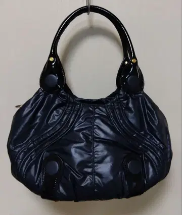 네이비 나일론 핸드백