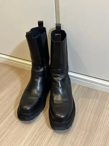 UNITED ARROWS 가죽 부츠 38 블랙