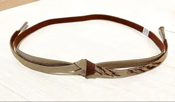 [ 미사용 새상품 ] 브라운과 금색의 허리띠 포멀용