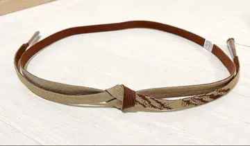 [ 미사용 새상품 ] 브라운과 금색의 허리띠 포멀용