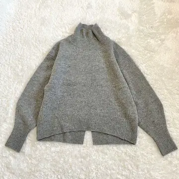 IENA 이에나 캐시미어 혼방 2023AW AQUA 하이넥 풀오버