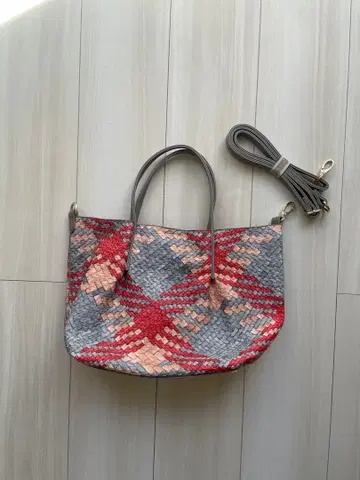 뜨개질 디자인 2웨이 토트백