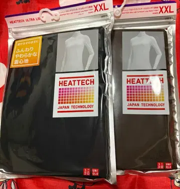 UNIQLO 히트텍 울트라 라이트 터틀넥 XXL 사이즈 2개 세트
