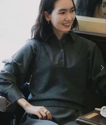 2way 울 캐시미어 니트 뷔스티에 crewre 크루레