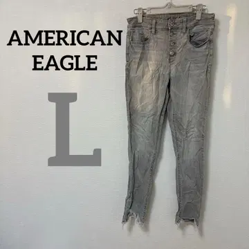 AMERICAN EAGLE [ L ] 스키니 데님 스키니 팬츠 그레이
