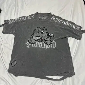 갈피 병에 물든 티셔츠 대형견