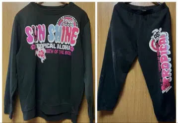 헤이세이 레트로 y2k 맨투맨 상하의 속기모