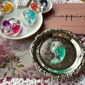 구옥 오르가나이트 에메랄드 그린 하트