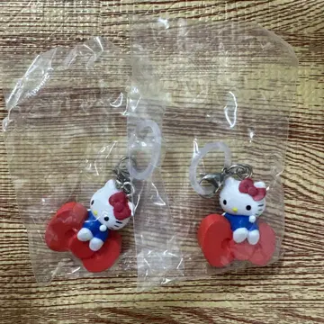 아메리칸 디자인 리본 표식 액세서리 헬로키티 2개 세트!
