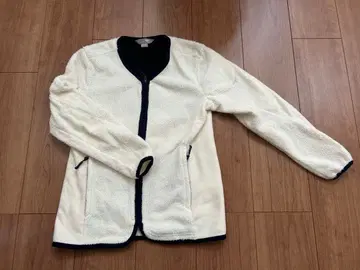 미즈노 플리스 자켓 아이보리