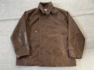 WILLIAM B ELIOTT 브라운 가죽 자켓