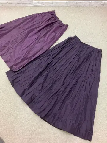 (K11490)essentiel 롱 스커트 플리츠 히로코비스 9