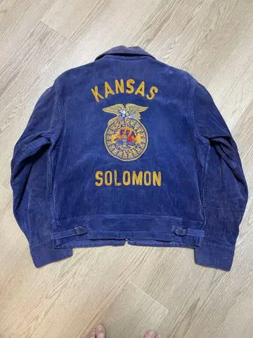 50's FFA 코듀로이 자켓 KANSAS 페이드