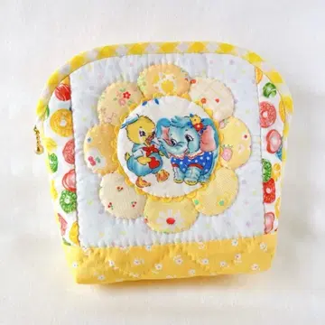 멜리 모자 꽁지*패치워크 파우치*드레스덴 병아리