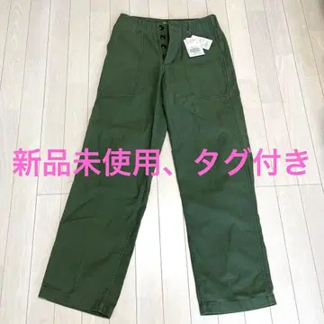 FRAMEWORK 워크 팬츠 새틴 베이커 팬츠 카키 L 사이즈 40