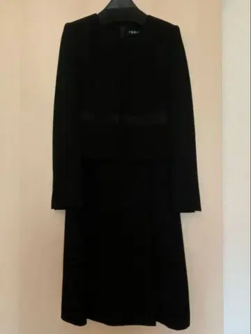 INDIVI 인디비 블랙 포멀 상복 원피스 수트 36