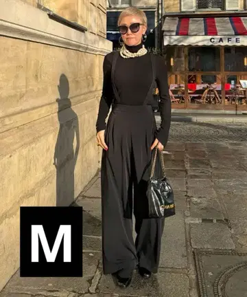 미사용 새상품 jenne 살로펫 팬츠 M 블랙