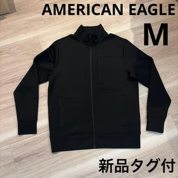 [택 포함 새상품] 아메리칸 이글 저지 풀집업 자켓 블랙 M사이즈