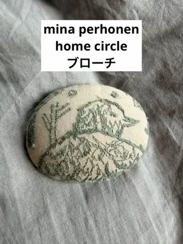 [정품] mina perhonen home circle 브로치