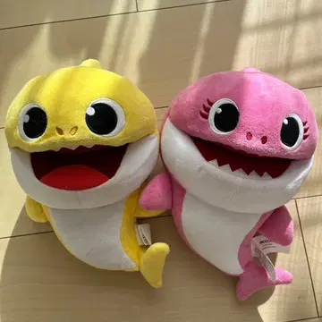 베이비 샤크 봉제 인형 2개 세트