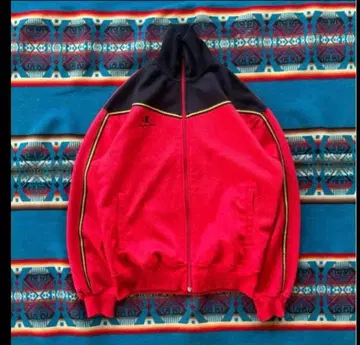 Champion 집업 자켓 M 레드/블랙