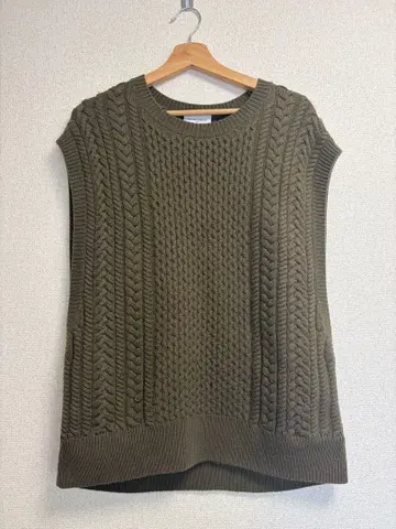 [ UNITED ARROWS ] 니트 베스트 카키