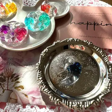 구옥 오르가나이트 남색 하트