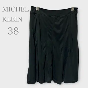 미쉘클랑 플레어 스커트 블랙 M 세련된 봄/여름