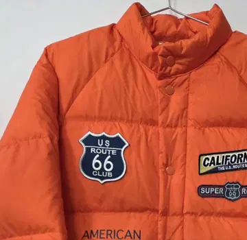 루트 66 오렌지 다운 자켓 L 사이즈