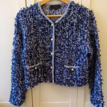 ZARA 노카라 트위드 니트