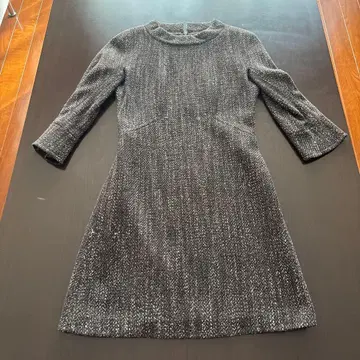 miss j 7부 소매 브라운 계열 타이트 원피스